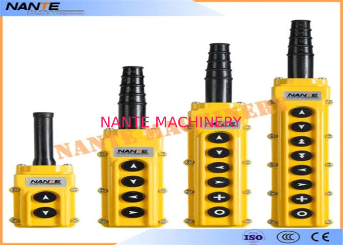 Single Speed AS4 Industrial Remote Pendant Control Stations Overhead Crane Pendant Control